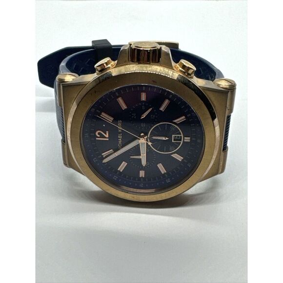 Michael Kors Dylan MK8295 Women's Blue Silicone Analog Dial Quartz Watch JNA680 - Picture 5 of 11